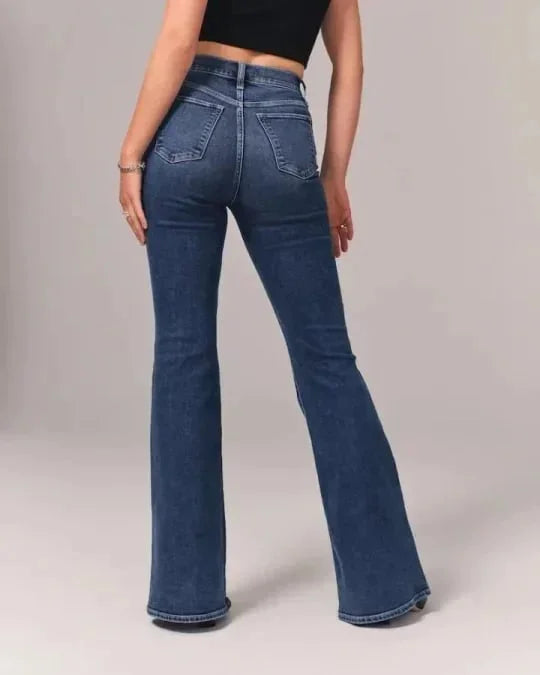 Flared Jeans™ - Stretched Flared Jeans Hohe Taille