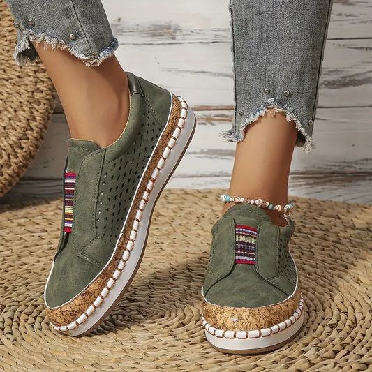 Airy Hollow Slip-On Sommerschuhe für Damen