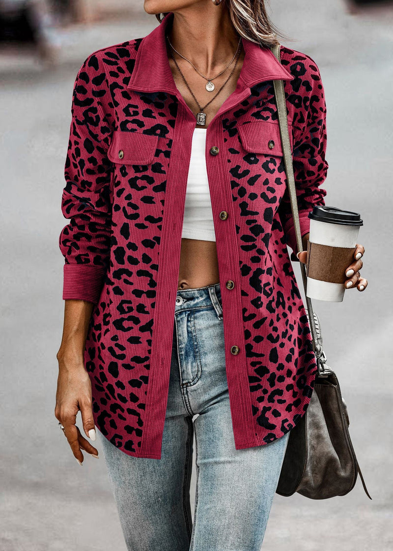 Olivia™ - Dschungel Chic Leopard Jacke [Letzter Tag Rabatt]