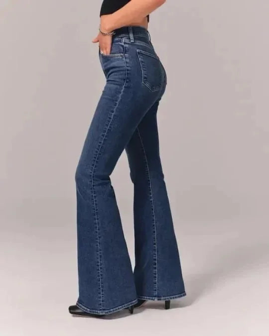 Flared Jeans™ - Stretched Flared Jeans Hohe Taille