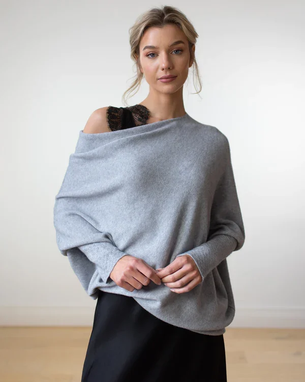 Mariemi™ | Asymmetrisch Drapierter Pullover