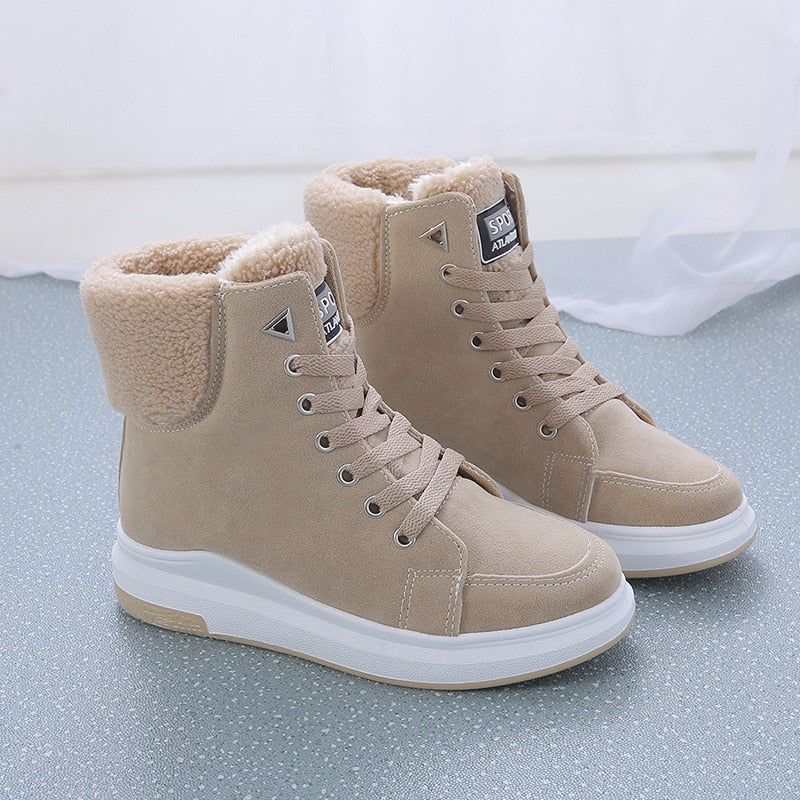 Gemütliche Winter-Snowboots für Damen mit Fellfutter