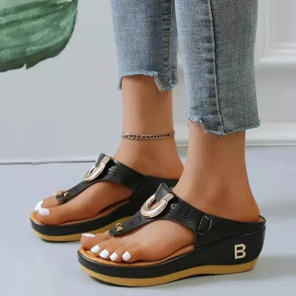 Quenilda | Elegante Zehentrenner-Komfortsandalen