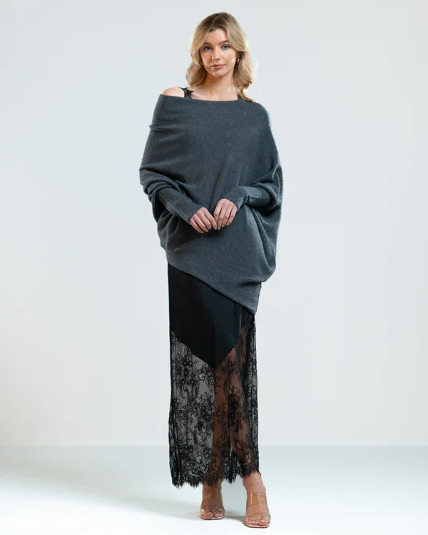 Mariemi™ | Asymmetrisch Drapierter Pullover