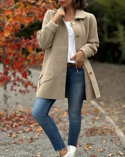 Schicke Jacke mit seitlichem Knoten elegant