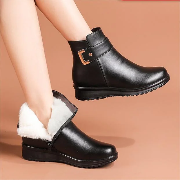 Echte Leder-Orthopädische Stiefel für Komfortable Unterstützung