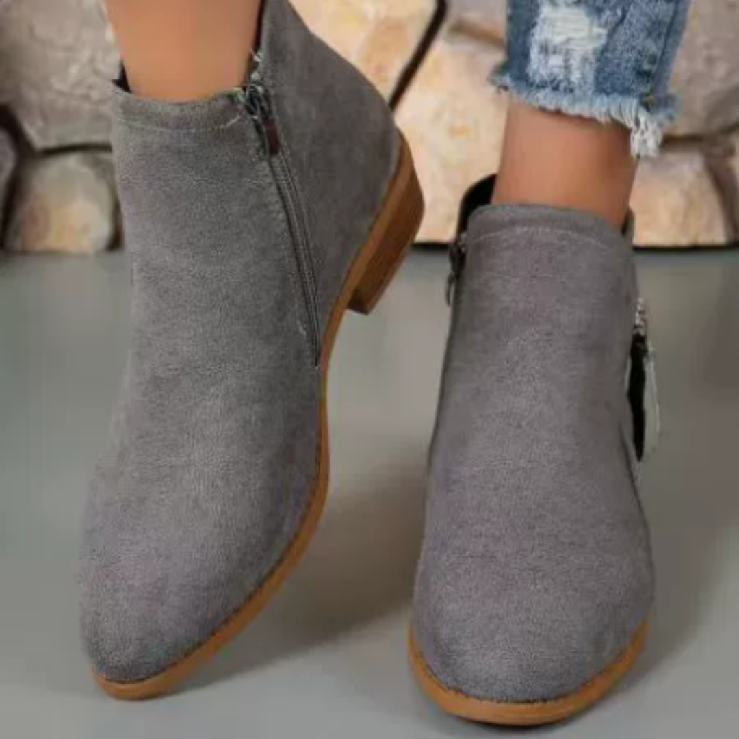 Schicke Leder-Stiefeletten für den Alltagsstil