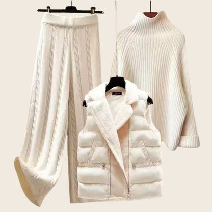 Elegantes zweiteiliges Strickset