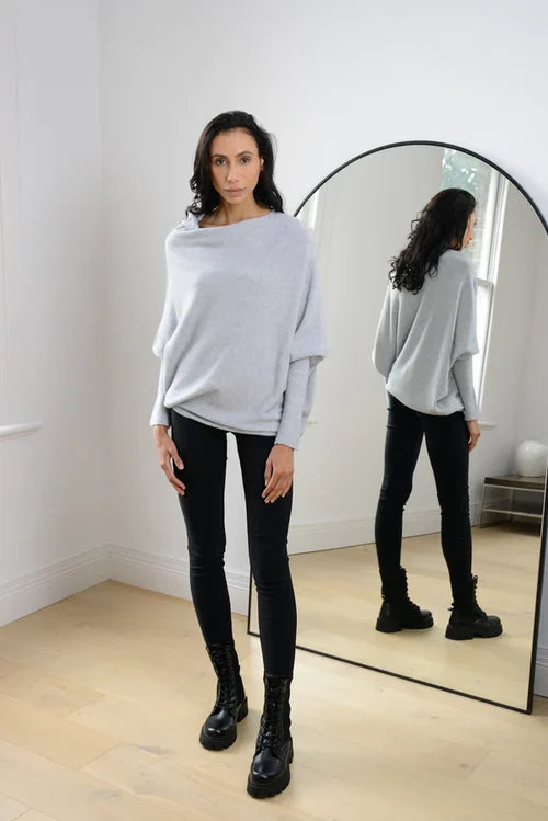 Jennie™ | Asymmetrisch drapierter Pullover