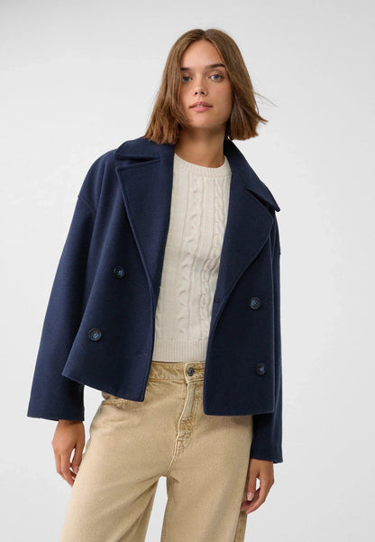Schicke zweireihige kurze Jacke