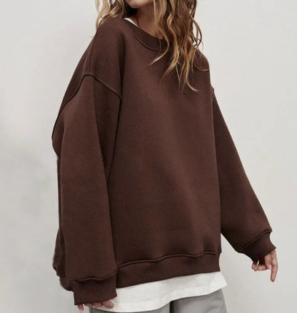 Gemütlicher Overgröße Strickpullover für lässiges Schichten