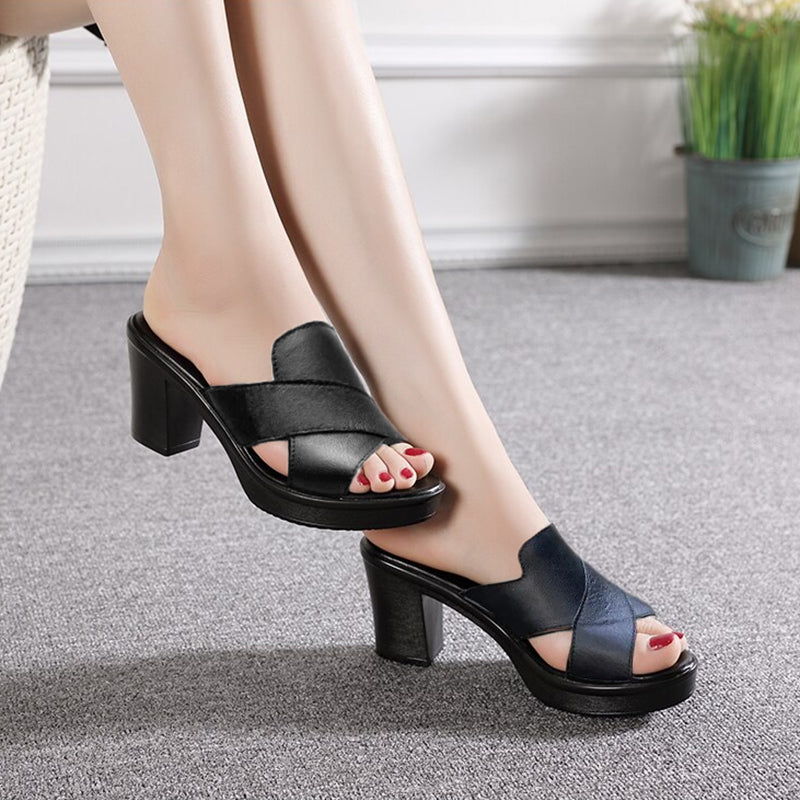 Dorothy™ - Damen Chunky Platform High Heel Sandalen