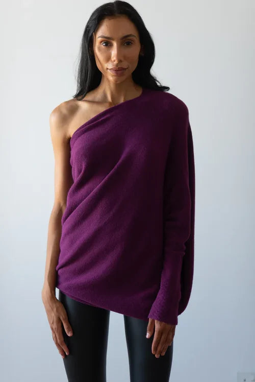 Jennie™ | Asymmetrisch drapierter Pullover