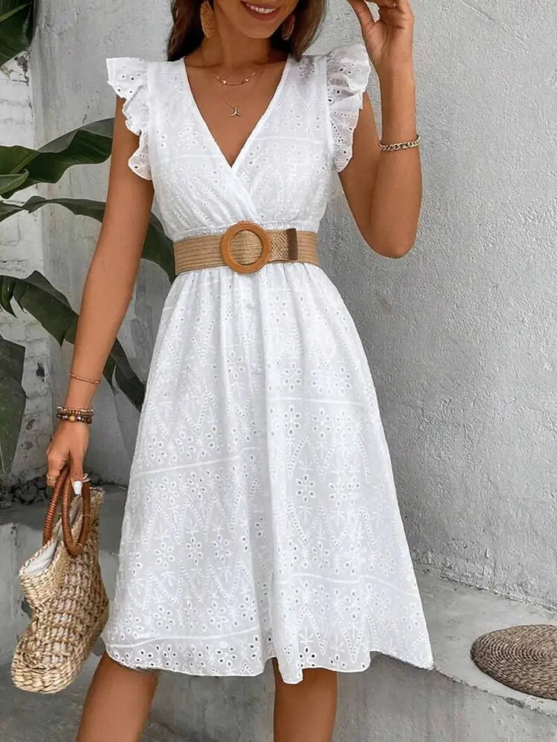 Kleid mit Flügelärmeln