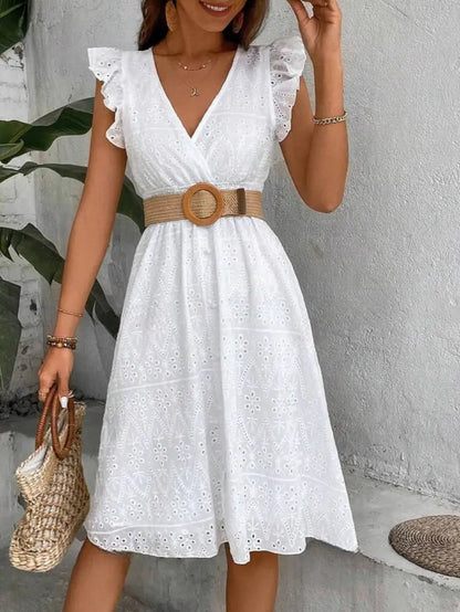 Kleid mit Flügelärmeln