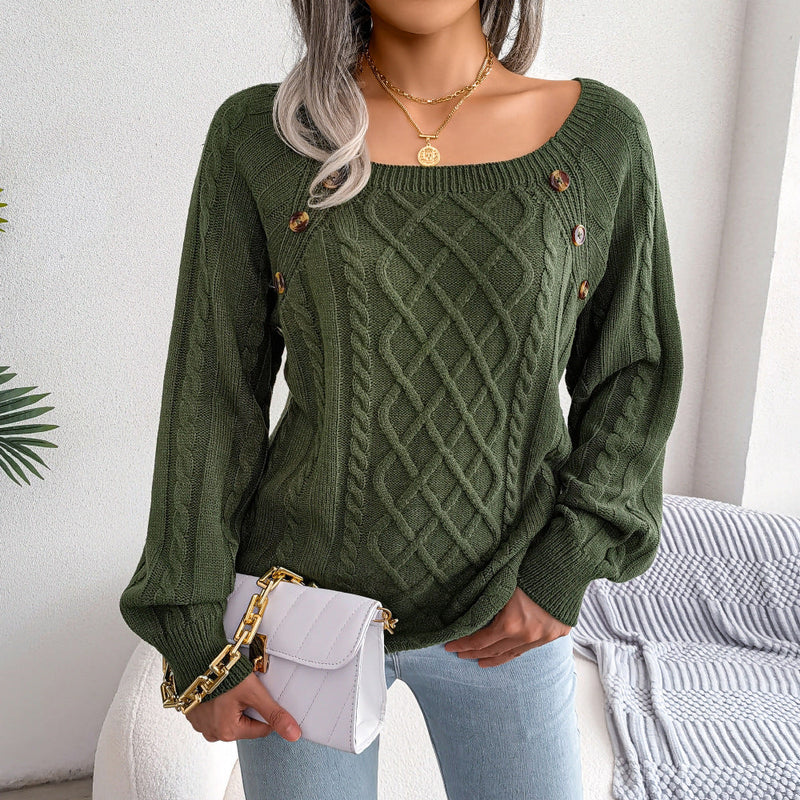 Zuri™ - Strickpullover mit quadratischem Ausschnitt