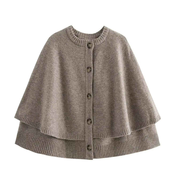 Ede™ – Eleganter Strick-Cape-Cardigan