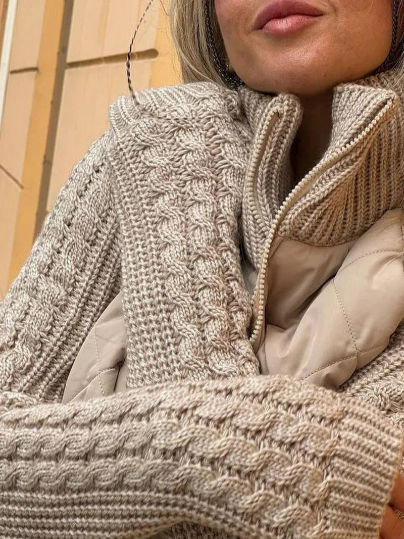Gemütliche herbstliche Strickjacke