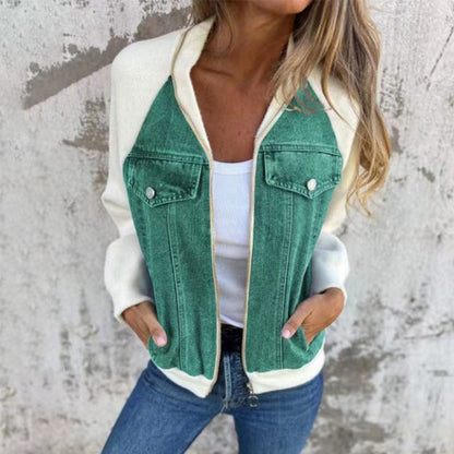 Klassische Freizeit Damen Jeansjacke