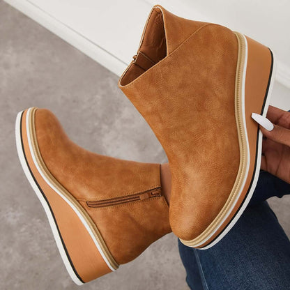 Schicke Leder-Stiefeletten für den Alltagstil