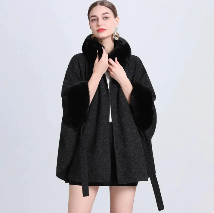 Karla™ - Winter-Cape-Mantel [Letzter Tag Rabatt]
