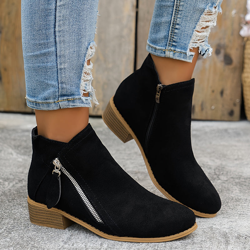 Schicke Leder-Stiefeletten für den Alltagsstil