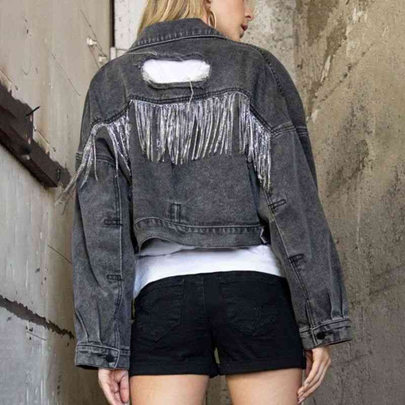 Melanie™ - Zeitgenössische Denim-Jacke mit Kragen [Letzter Tag Rabatt]