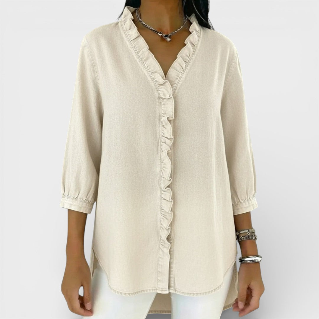 ChicRuffle - Elegante Bluse mit Rüschen