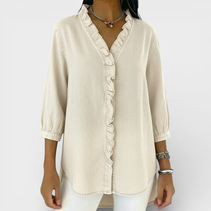 ChicRuffle - Elegante Bluse mit Rüschen