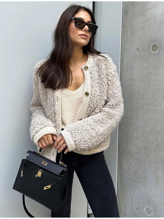 Schicke Jacke für Damen, perfekt für Herbstabende