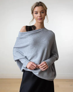 Jennie™ | Asymmetrisch drapierter Pullover