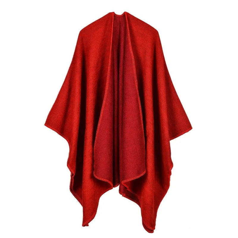 Frieda™ – Warmer Poncho mit fließendem Schnitt