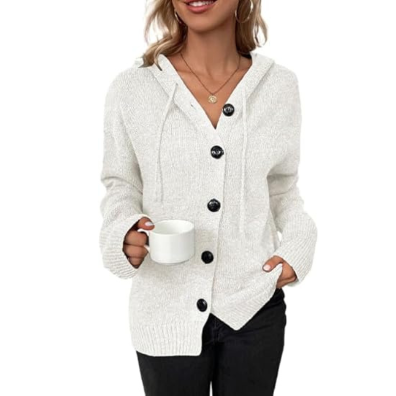 Gemütliche Strick-Cardigan mit Knopfleiste für Damen