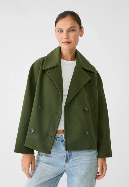 Schicke zweireihige kurze Jacke