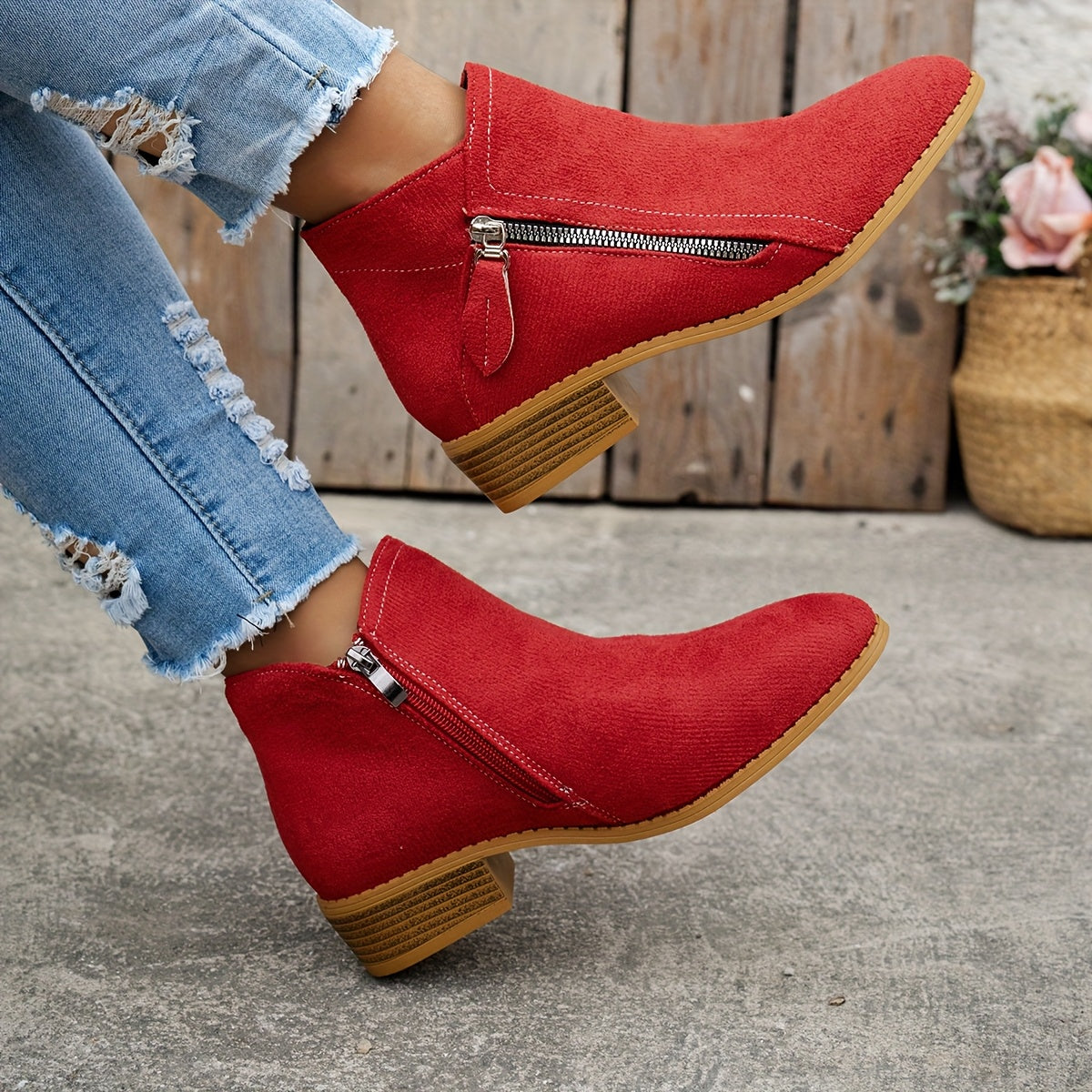 Schicke Leder-Stiefeletten für den Alltagsstil