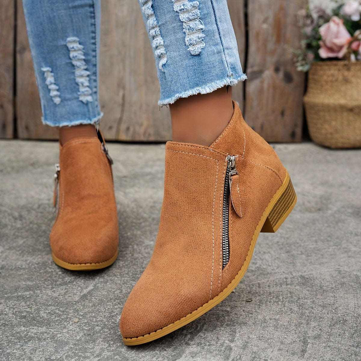 Schicke Leder-Stiefeletten für den Alltagsstil
