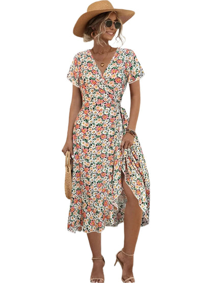 Bertha | Elegantes Wickelkleid mit Rüschen