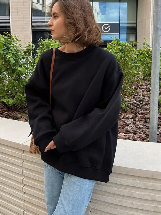 Gemütlicher Overgröße Strickpullover für lässiges Schichten