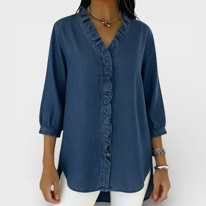 ChicRuffle - Elegante Bluse mit Rüschen
