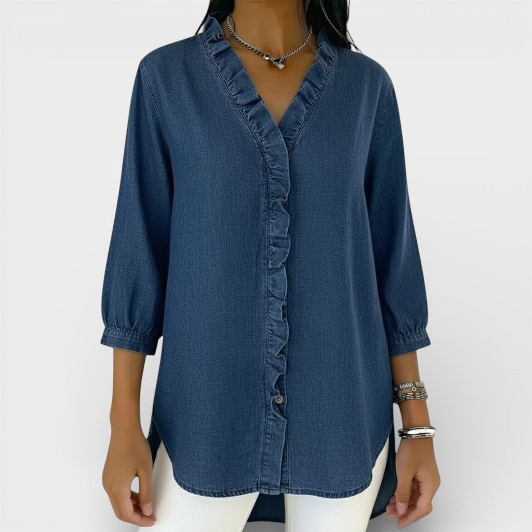 ChicRuffle - Elegante Bluse mit Rüschen