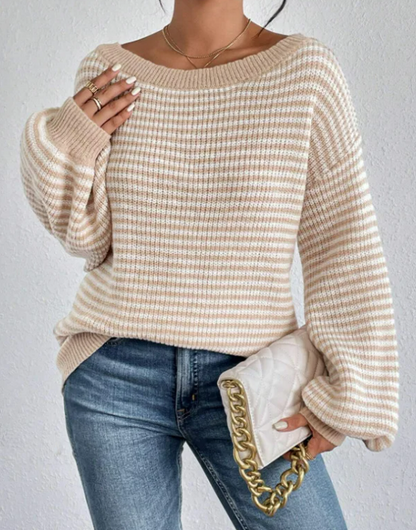 Gemütlicher Grobstrick-Pullover für herbstliche Lagenlooks