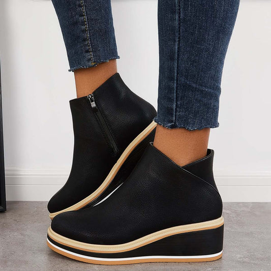 Schicke Leder-Stiefeletten für den Alltagstil