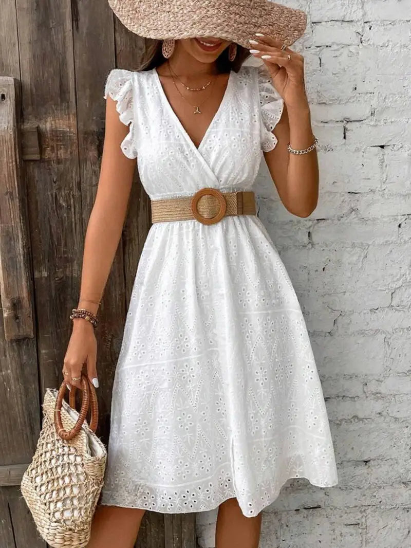 Kleid mit Flügelärmeln