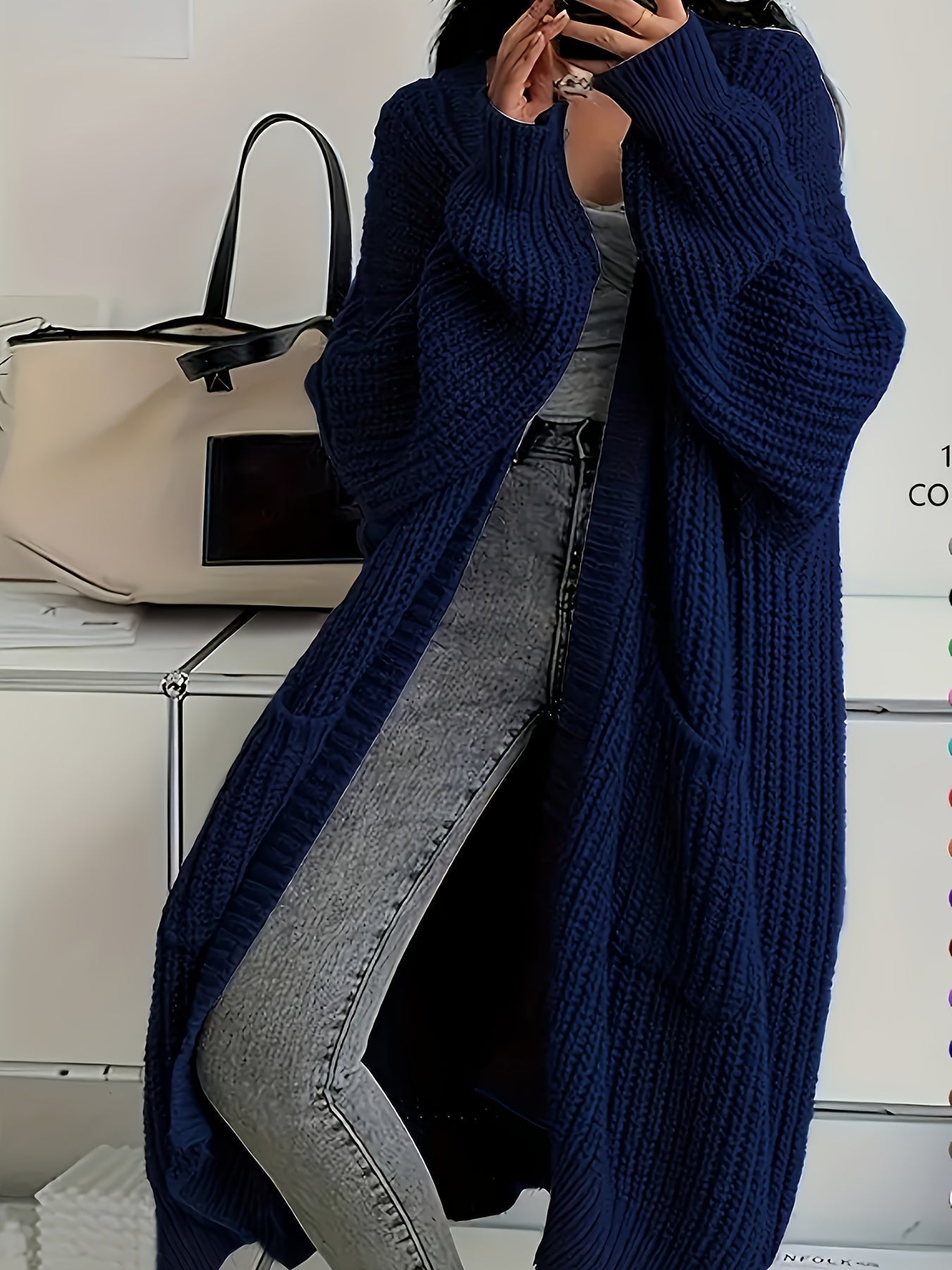 Gemütlicher Strickcardigan mit Gürtel für Damen