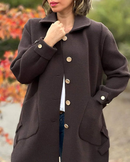 Julie Ann™ – Eleganter Mantel mit Knöpfen