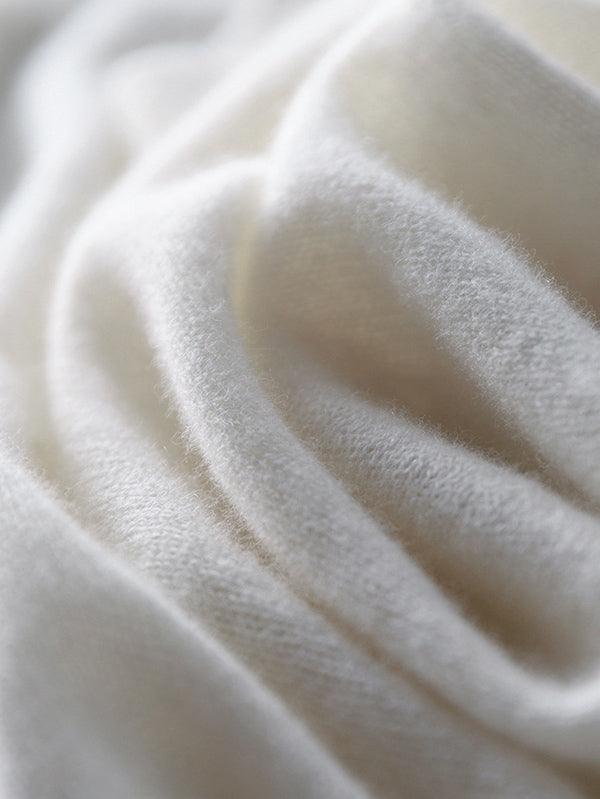Luxuriöser weicher Kaschmirpullover mit V-Ausschnitt für Damen