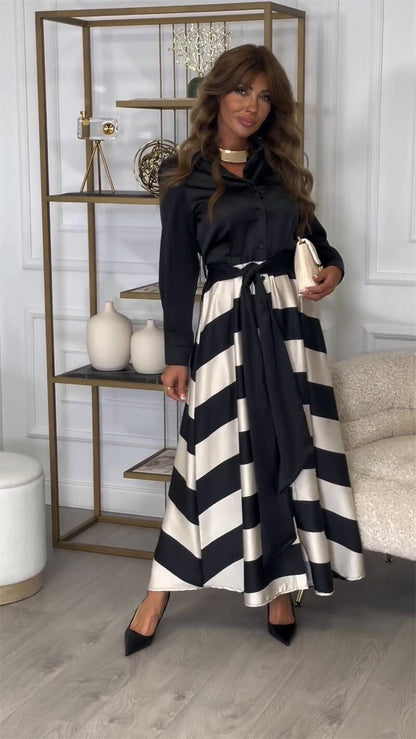 Elegantes Damenabendkleid mit langen Ärmeln