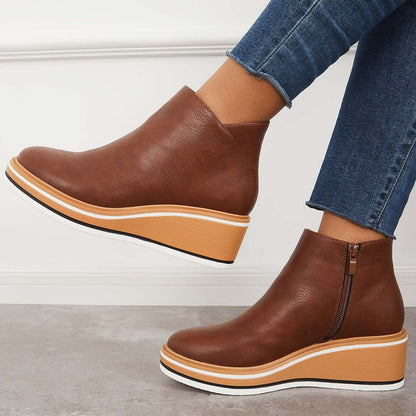 Schicke Leder-Stiefeletten für den Alltagstil