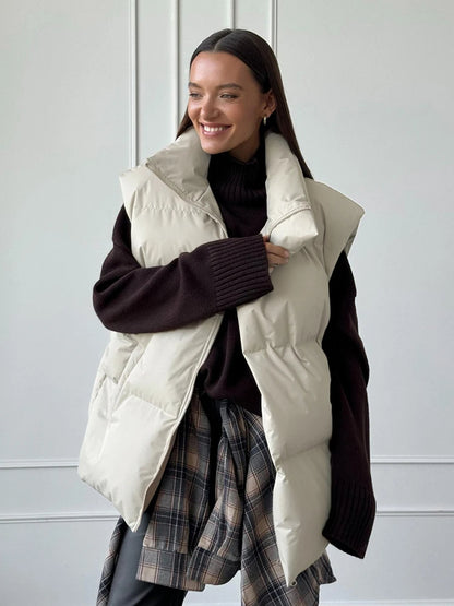 Candice™ – Warme Pufferweste mit hohem Kragen