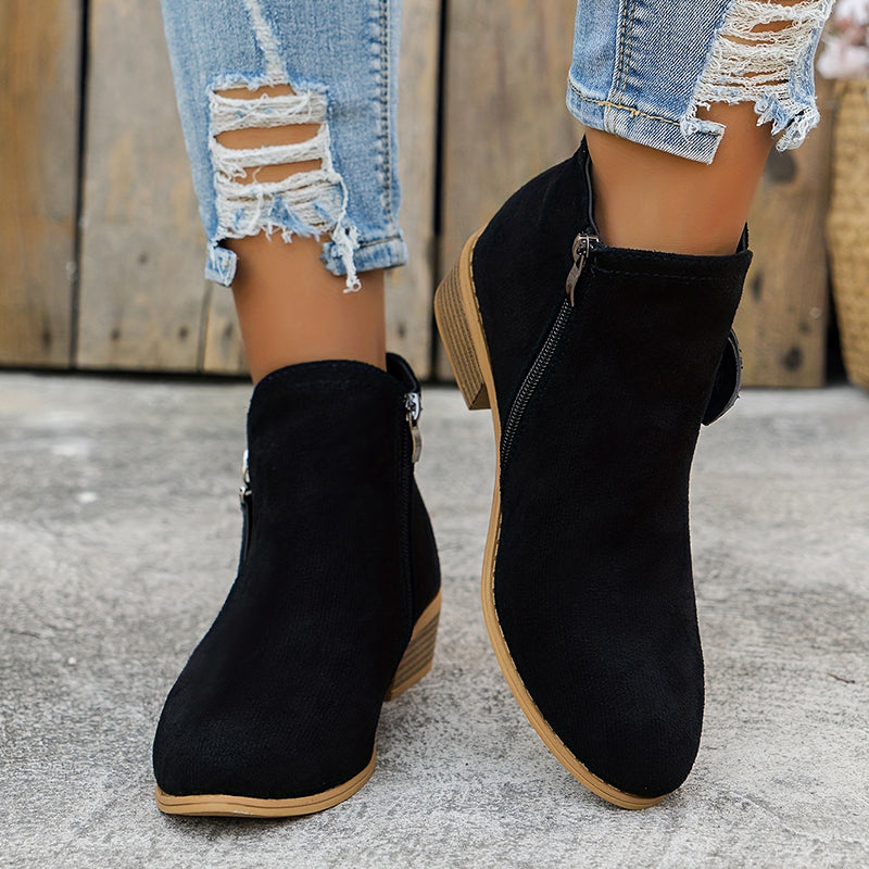 Schicke Leder-Stiefeletten für den Alltagsstil